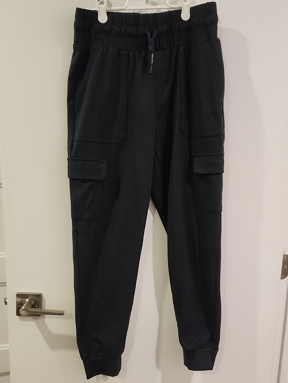Waist 14" Black Cargo Jogger Pants - Comfortable Everyday Wear